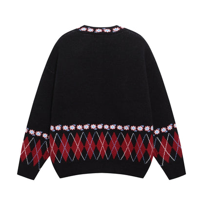 ⓀⓃⒾⓉ𒉽2025秋冬慵懶小貓圓領針織外套 K-02