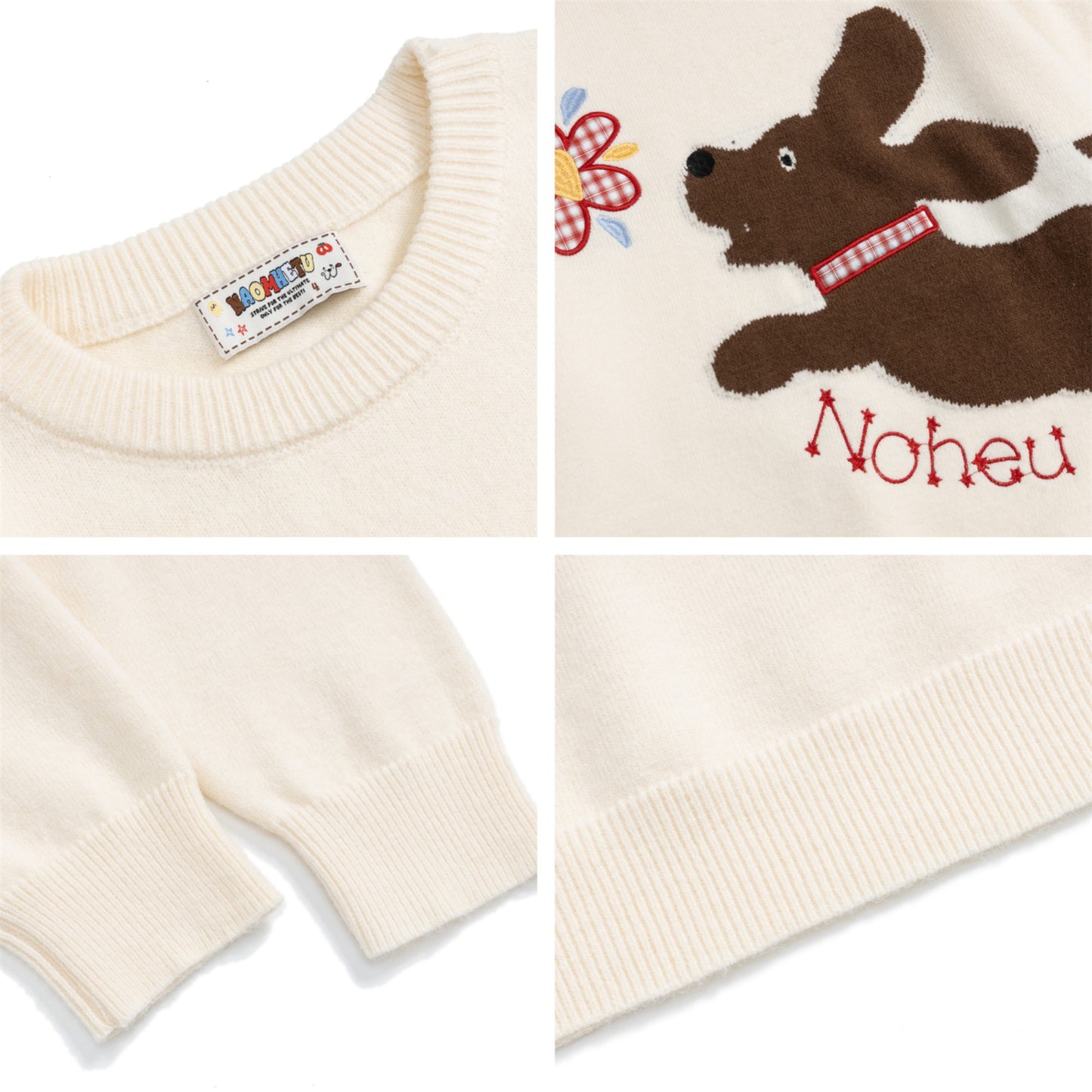 ⓀⓃⒾⓉ𒉽2025秋冬可愛小狗百搭針織 Y-12