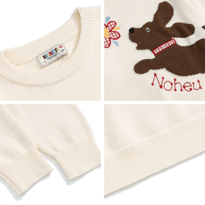 ⓀⓃⒾⓉ𒉽2025秋冬可愛小狗百搭針織 Y-12