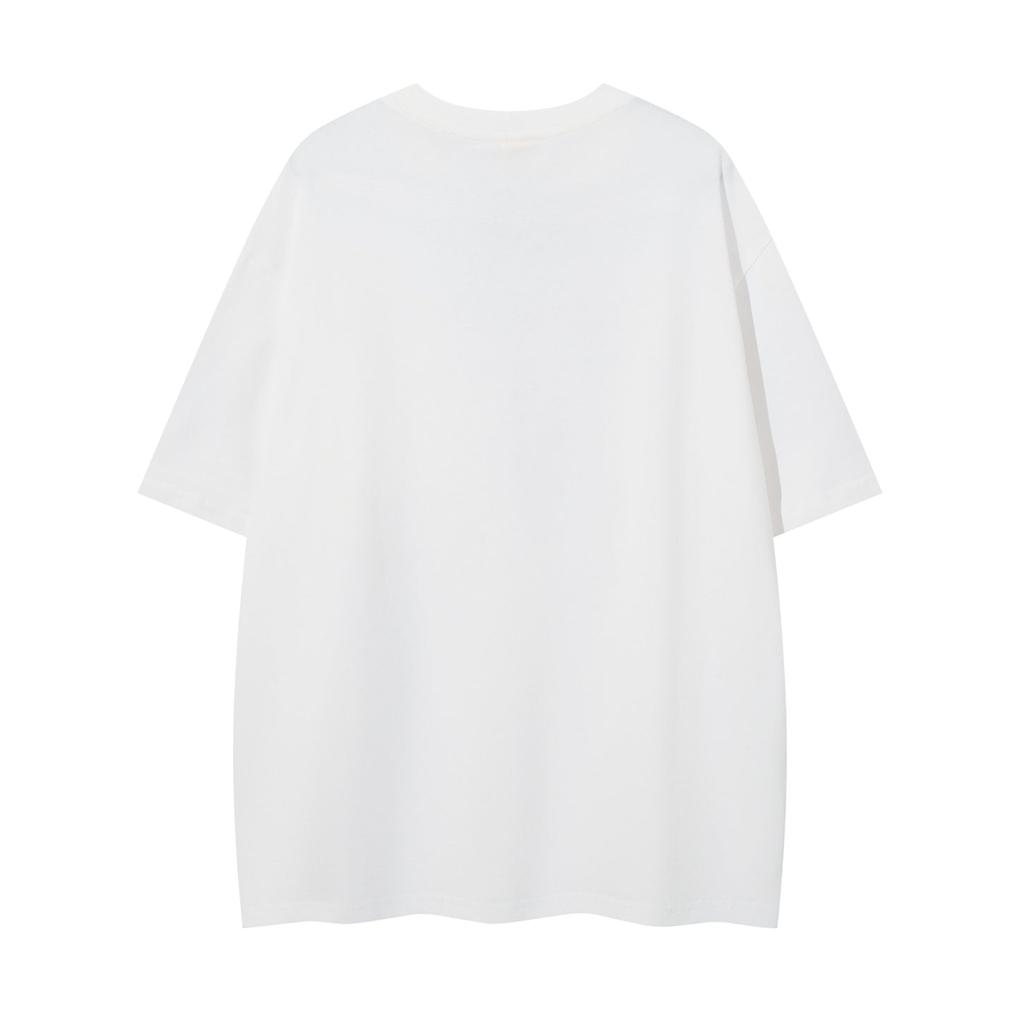 𝕃oose 𝔽it ☞𝟤𝟢𝟤𝟧 ☜美式復古領帶印花圓領T-Shirt寬版上衣A-9