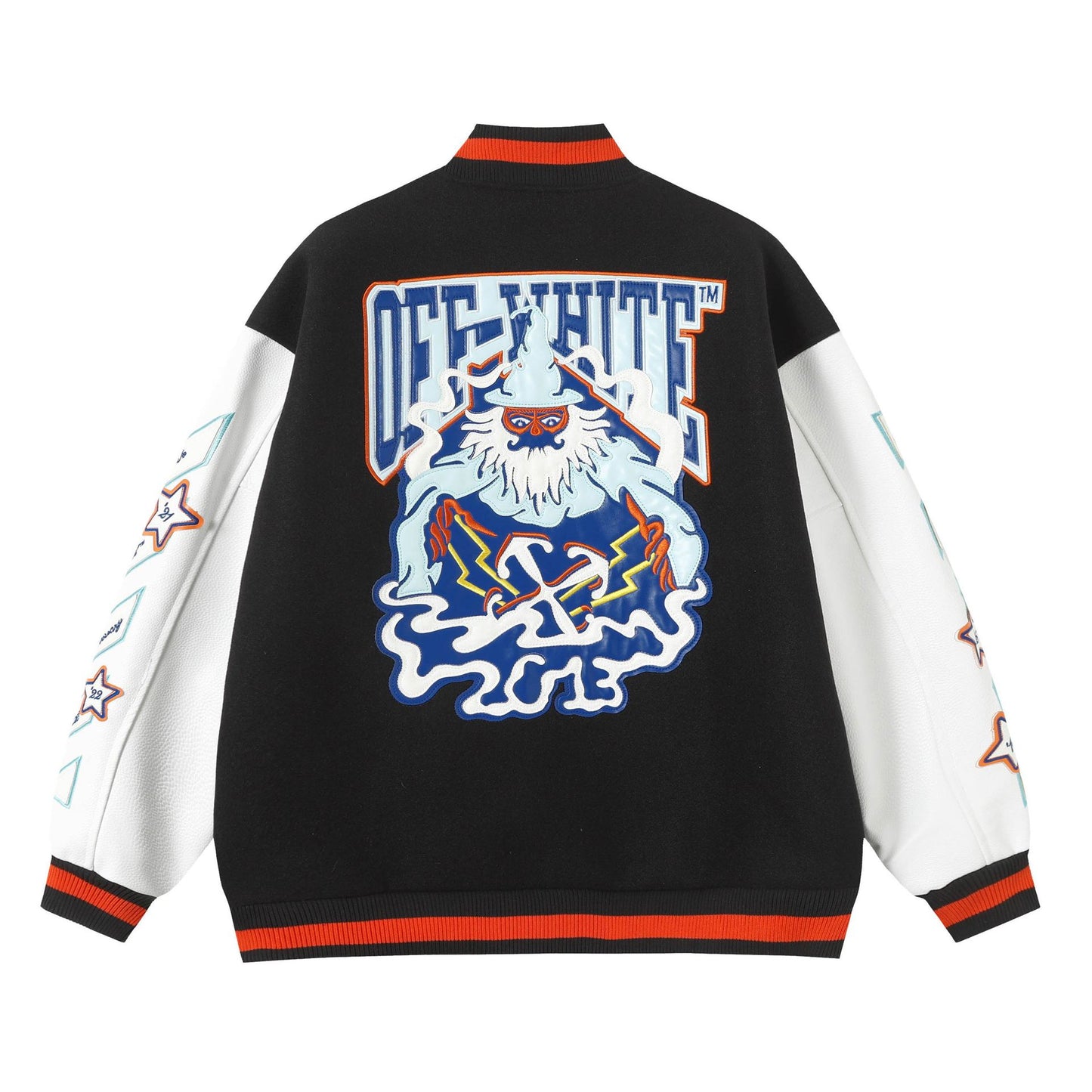 snɔoɟ uoı̣snɟ - 2025 WO 秋冬新款刺繡拼接外套高街男女同款 SM-147