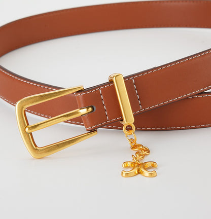 𝗕𝗘𝗟𝗧復古女款合金扣真皮簡約腰帶款 48