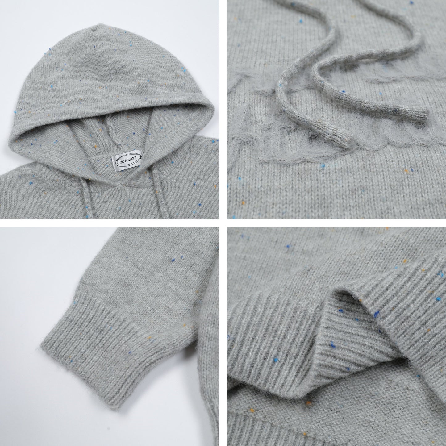 ⓀⓃⒾⓉ𒉽2025秋冬復古慵懶百搭連帽針織 M-12