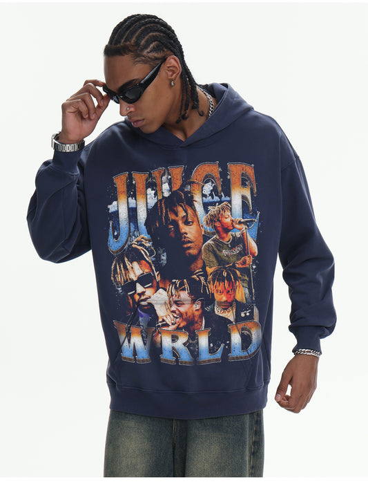 ♛𝔽𝕦𝕤𝕚𝕠𝕟 𝔽𝕠𝕔𝕦𝕤 ♛410G重磅水洗美式復古連帽大學T  FZ-59