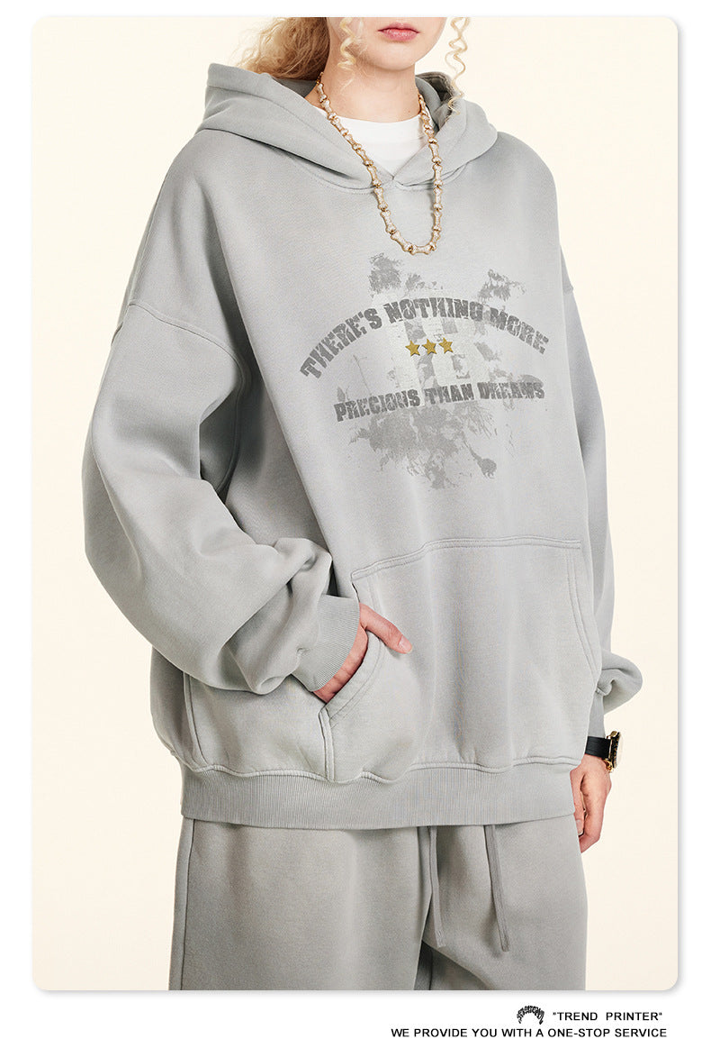 ♛𝔽𝕦𝕤𝕚𝕠𝕟 𝔽𝕠𝕔𝕦𝕤 ♛2025秋冬高磅復古水洗印花帽T B-36