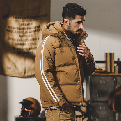 snɔoɟ uoı̣snɟ - 美式復古羽绒服冬季戶外休閒保暖加厚鴨绒麵包外套秋冬款 FG-341