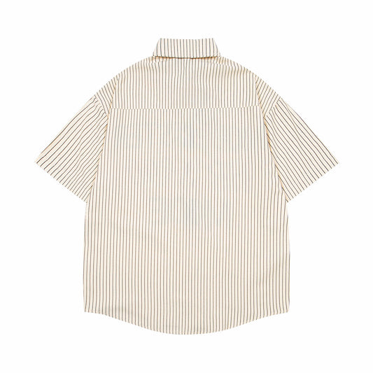 𝕃oose 𝔽it ☞𝟤𝟢𝟤𝟧 ☜領帶系列字母印花百搭休閒寬鬆襯衫P-43