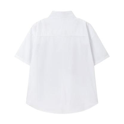 𝔼mbro 𝕊hirt𒉽 日式復古口袋針織翻領條紋襯衫 SA-6B