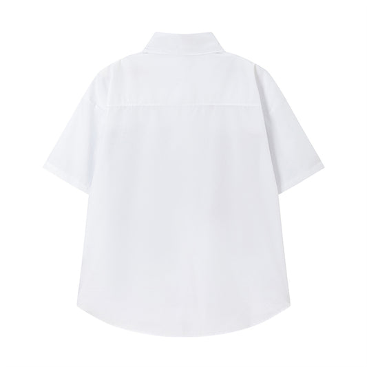 𝔼mbro 𝕊hirt𒉽 日式復古口袋針織翻領條紋襯衫 SA-6B