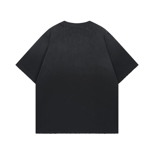 𝕃oose 𝔽it ☞𝟤𝟢𝟤𝟧 ☜美式復古設計感字母圖 男女中性 T-Shirt寬版上衣      NT-224