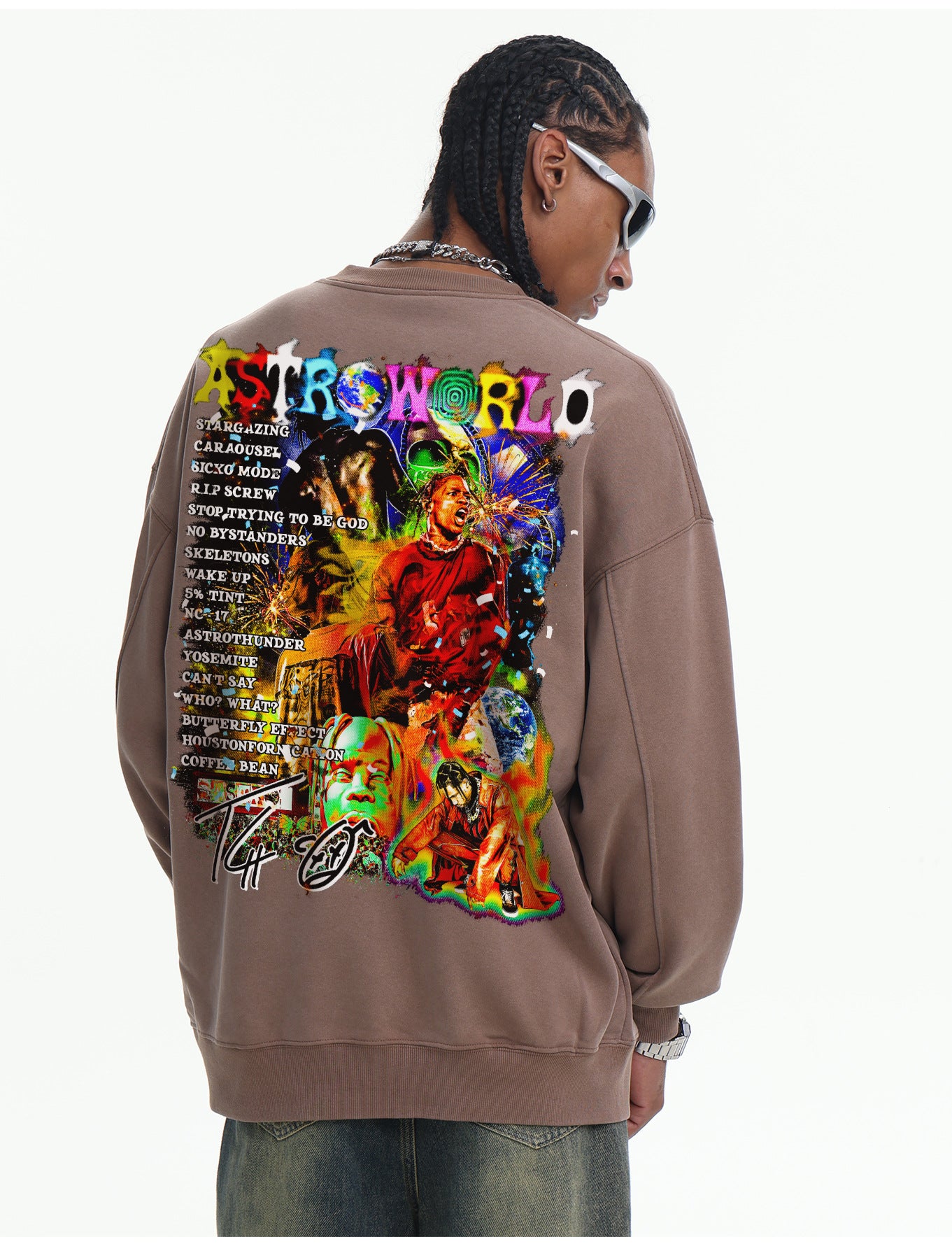 ♛𝔽𝕦𝕤𝕚𝕠𝕟 𝔽𝕠𝕔𝕦𝕤 ♛410G重磅水洗美式復古圓領厚T  GH-67