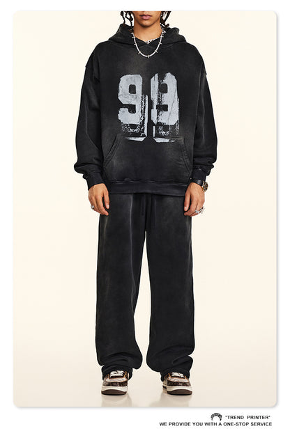 ♛𝔽𝕦𝕤𝕚𝕠𝕟 𝔽𝕠𝕔𝕦𝕤 ♛2025秋冬高磅復古水洗印花大學T B-03