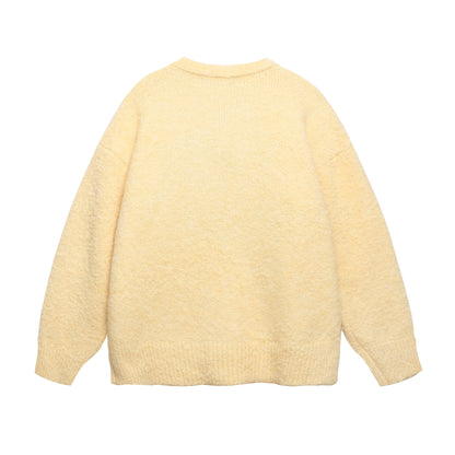 ⓀⓃⒾⓉ𒉽2025秋冬可愛小貓風格圓領針織 K-53