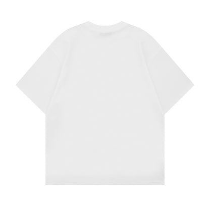 𝕃oose 𝔽it ☞𝟤𝟢𝟤𝟧 ☜美式復古海星刺繡圓領寬版上衣 T-72