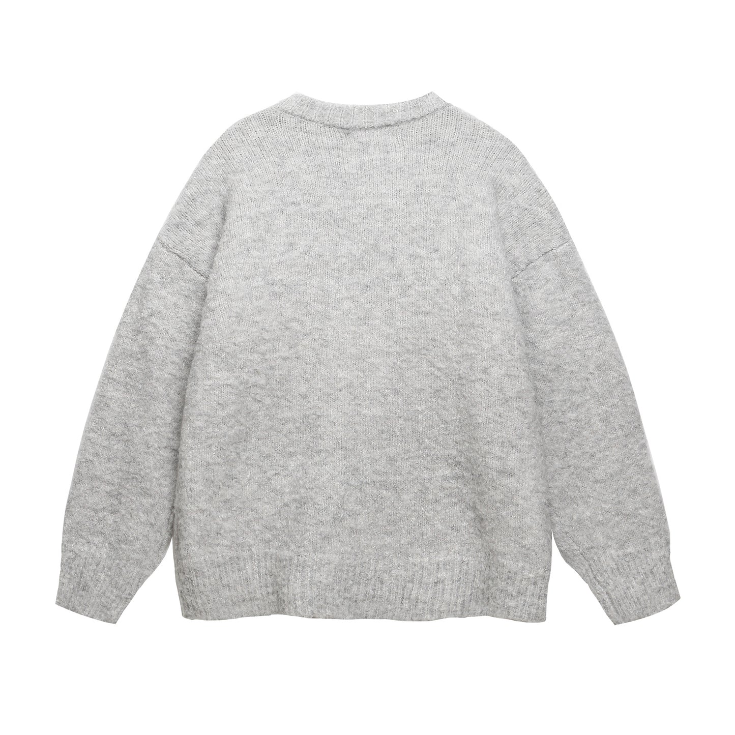 ⓀⓃⒾⓉ𒉽2025秋冬聖誕小狗刺繡圓領針織 K-52