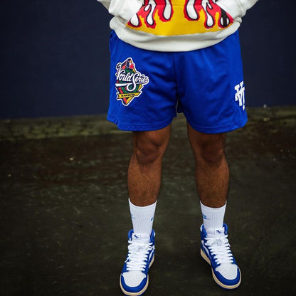 🔆𝔽𝕦𝕤𝕚𝕠𝕟 ☀ 𝔽𝕠𝕔𝕦𝕤 🔆美式棒球大聯盟潮牌AL短褲休閒運動超透氣四分褲沙灘褲男(6色）