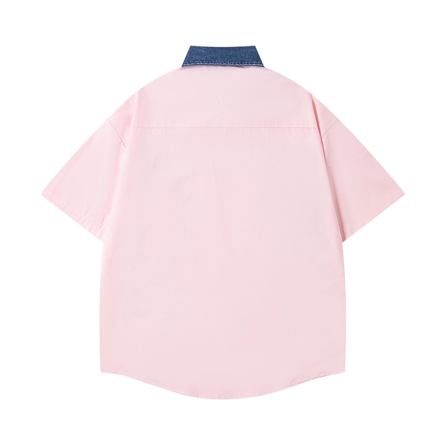 𝔼mbro 𝕊hirt𒉽美式復古可愛動物刺繡休閒寬鬆襯衫 3MO-6