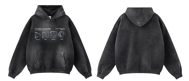 ♛𝔽𝕦𝕤𝕚𝕠𝕟 𝔽𝕠𝕔𝕦𝕤 ♛2025秋冬高磅復古水洗印花帽T B-19