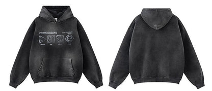 ♛𝔽𝕦𝕤𝕚𝕠𝕟 𝔽𝕠𝕔𝕦𝕤 ♛2025秋冬高磅復古水洗印花帽T B-19