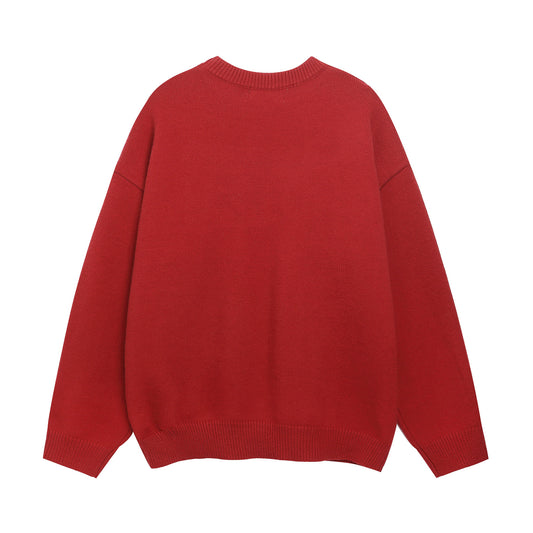 ⓀⓃⒾⓉ𒉽2025秋冬臘腸狗圖案圓領針織 K-57