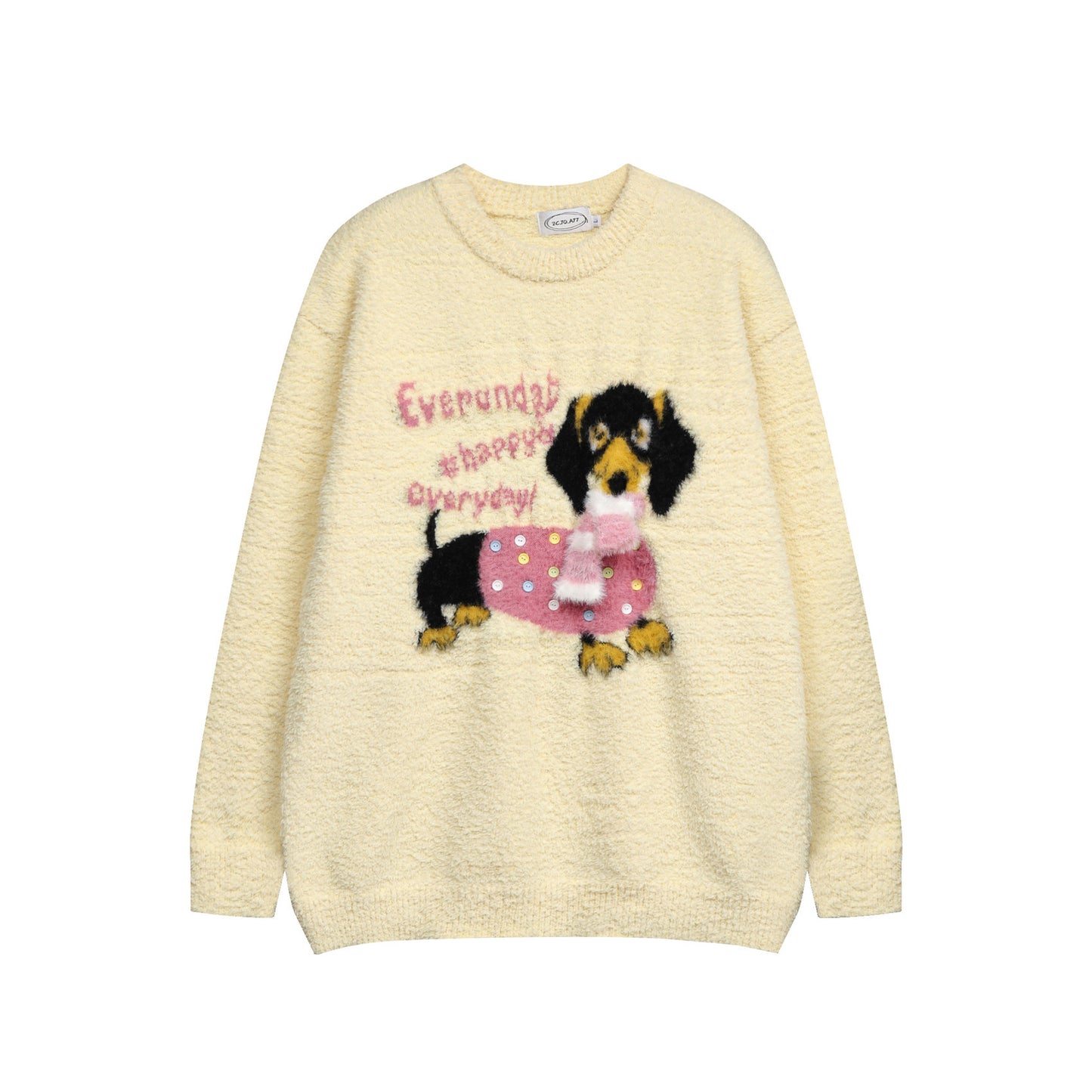 ⓀⓃⒾⓉ𒉽2025秋冬復古可愛臘腸狗針織 M-16