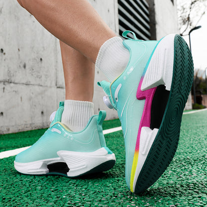 ♛𝔽𝕦𝕤𝕚𝕠𝕟 𝔽𝕠𝕔𝕦𝕤☢︎ᴄᴀꜱᴜᴀʟ ꜱɴᴇᴀᴋᴇʀ ♜✽𝟤𝟢𝟤𝟧✽春夏新款熱門懶人旋鈕包覆強耐穿運動鞋   男女款 情侶款 大🦶款 (33-45號)  L53