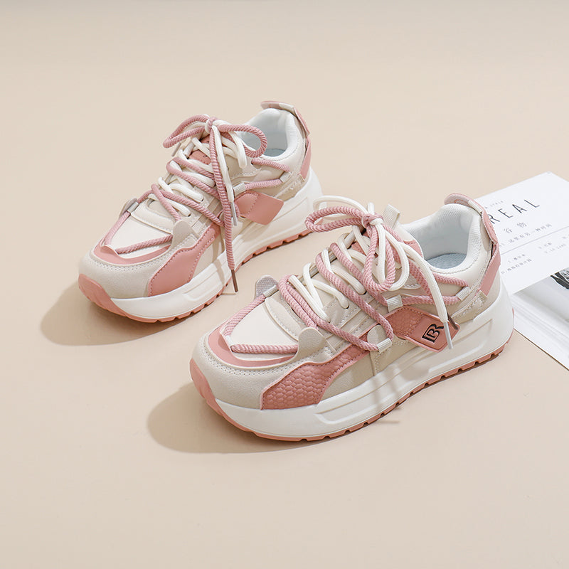 ♛𝔽𝕦𝕤𝕚𝕠𝕟 𝔽𝕠𝕔𝕦𝕤☢︎ꜰʟᴇxɪɴɢ-ꜱʜᴏᴇꜱ ♜ ✽𝟤𝟢𝟤𝟧✽ 春夏新款時尚潮流厚底增高運動鞋 女款(35-40號） JD-20