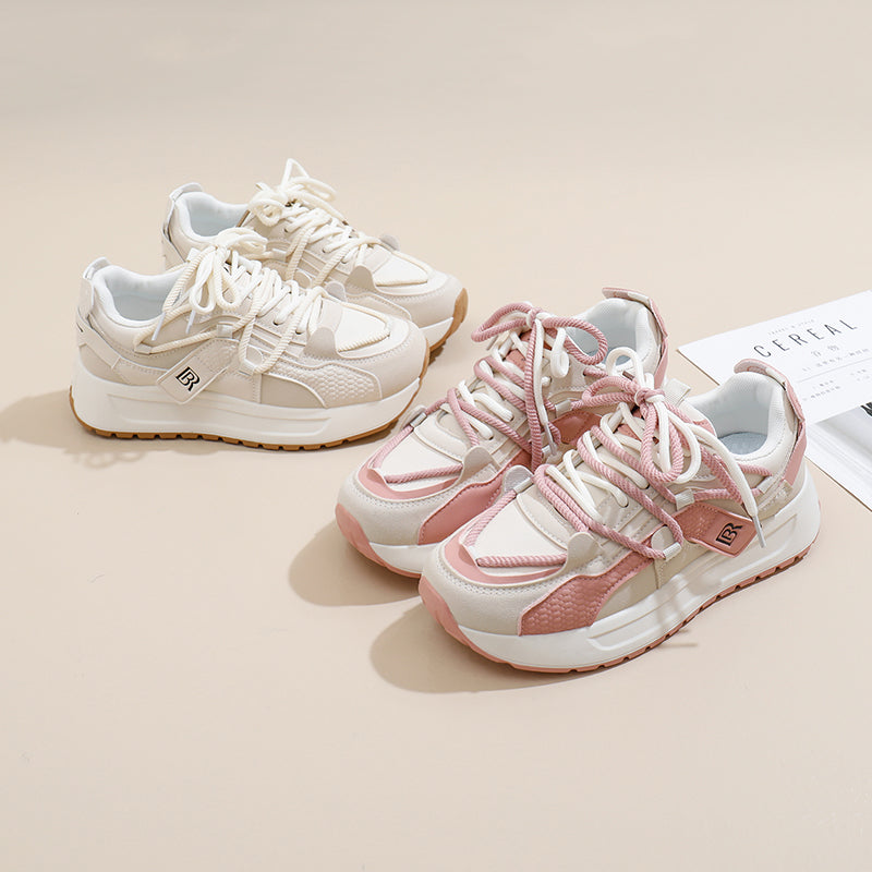 ♛𝔽𝕦𝕤𝕚𝕠𝕟 𝔽𝕠𝕔𝕦𝕤☢︎ꜰʟᴇxɪɴɢ-ꜱʜᴏᴇꜱ ♜ ✽𝟤𝟢𝟤𝟧✽ 春夏新款時尚潮流厚底增高運動鞋 女款(35-40號） JD-20