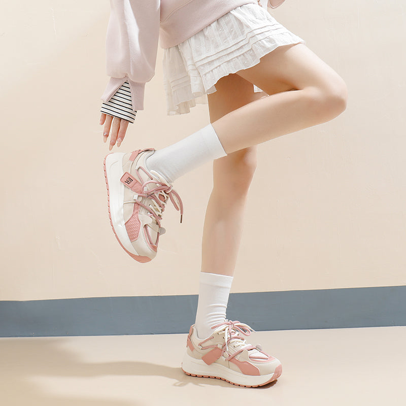 ♛𝔽𝕦𝕤𝕚𝕠𝕟 𝔽𝕠𝕔𝕦𝕤☢︎ꜰʟᴇxɪɴɢ-ꜱʜᴏᴇꜱ ♜ ✽𝟤𝟢𝟤𝟧✽ 春夏新款時尚潮流厚底增高運動鞋 女款(35-40號） JD-20