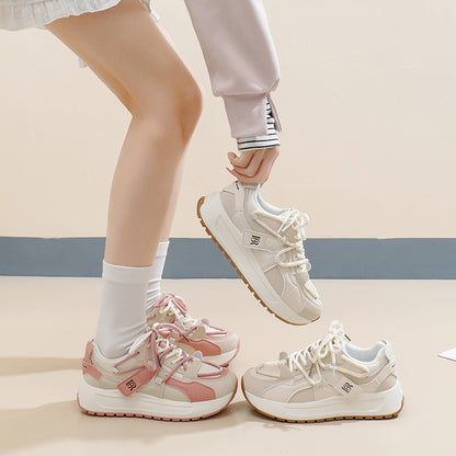 ♛𝔽𝕦𝕤𝕚𝕠𝕟 𝔽𝕠𝕔𝕦𝕤☢︎ꜰʟᴇxɪɴɢ-ꜱʜᴏᴇꜱ ♜ ✽𝟤𝟢𝟤𝟧✽ 春夏新款時尚潮流厚底增高運動鞋 女款(35-40號） JD-20