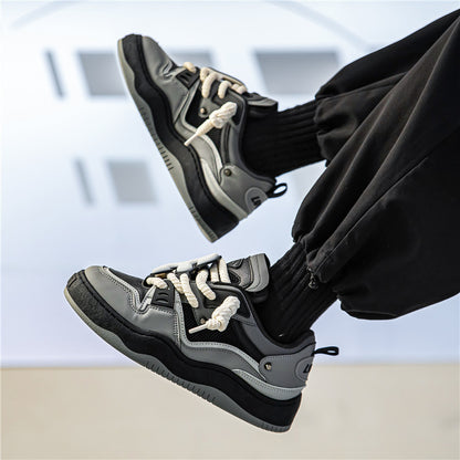 ♛𝔽𝕦𝕤𝕚𝕠𝕟 𝔽𝕠𝕔𝕦𝕤☢︎ꜱᴋᴀᴛᴇ ꜱʜᴏᴇꜱ  ♜✽𝟤𝟢𝟤𝟧✽ 春夏新款經典嘻哈配色ＯＥ板鞋 男女款 情侶款  大🦶款 (36-45號)  C01