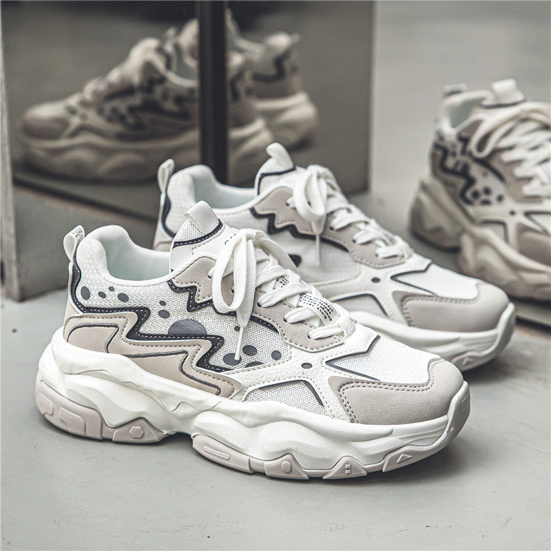 ♛𝔽𝕦𝕤𝕚𝕠𝕟 𝔽𝕠𝕔𝕦𝕤☢︎ᴄᴀꜱᴜᴀʟ ꜱɴᴇᴀᴋᴇʀ ♜ ✽𝟤𝟢𝟤𝟧✽春夏新款經典配色耐穿透氣厚底運動鞋   男女款 大🦶款 (39-45號)   Fs82