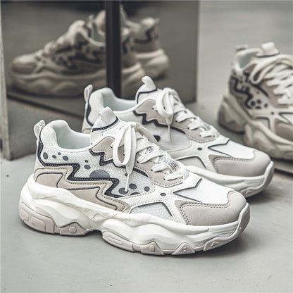 ♛𝔽𝕦𝕤𝕚𝕠𝕟 𝔽𝕠𝕔𝕦𝕤☢︎ᴄᴀꜱᴜᴀʟ ꜱɴᴇᴀᴋᴇʀ ♜ ✽𝟤𝟢𝟤𝟧✽春夏新款經典配色耐穿透氣厚底運動鞋   男女款 大🦶款 (39-45號)   Fs82