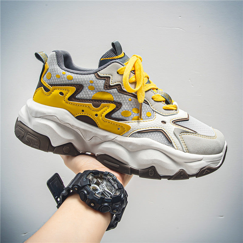 ♛𝔽𝕦𝕤𝕚𝕠𝕟 𝔽𝕠𝕔𝕦𝕤☢︎ᴄᴀꜱᴜᴀʟ ꜱɴᴇᴀᴋᴇʀ ♜ ✽𝟤𝟢𝟤𝟧✽春夏新款經典配色耐穿透氣厚底運動鞋   男女款 大🦶款 (39-45號)   Fs82