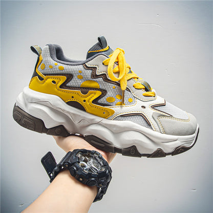 ♛𝔽𝕦𝕤𝕚𝕠𝕟 𝔽𝕠𝕔𝕦𝕤☢︎ᴄᴀꜱᴜᴀʟ ꜱɴᴇᴀᴋᴇʀ ♜ ✽𝟤𝟢𝟤𝟧✽春夏新款經典配色耐穿透氣厚底運動鞋   男女款 大🦶款 (39-45號)   Fs82