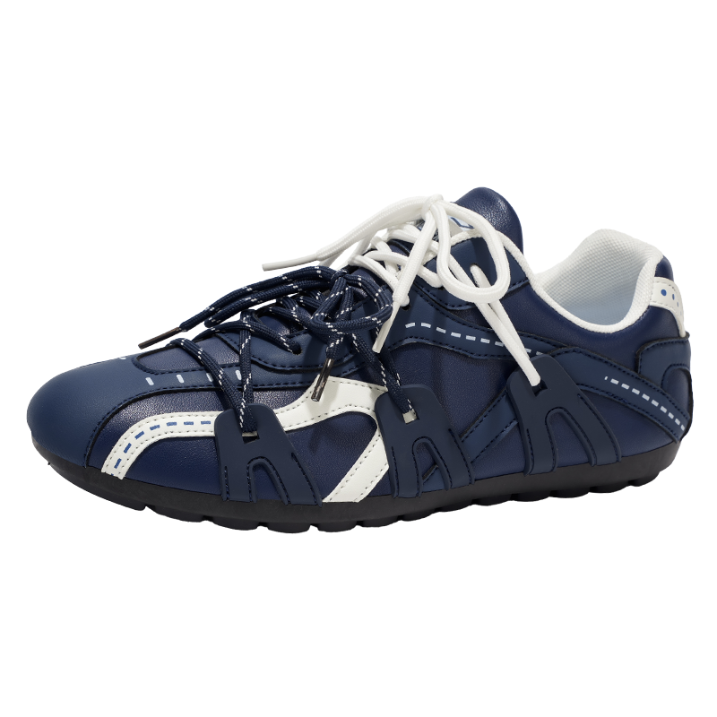 ♛𝔽𝕦𝕤𝕚𝕠𝕟 𝔽𝕠𝕔𝕦𝕤☢︎ᴄᴀꜱᴜᴀʟ ꜱɴᴇᴀᴋᴇʀ ♜ ✽𝟤𝟢𝟤𝟧✽秋冬新款運動包覆平底賽車運動鞋  男女款  情侶款 大🦶款 (39-46號) M28