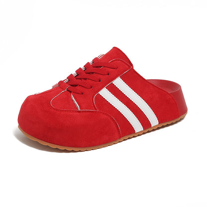 ♛𝔽𝕦𝕤𝕚𝕠𝕟 𝔽𝕠𝕔𝕦𝕤☢︎ꜰʟᴇxɪɴɢ-ꜱʜᴏᴇꜱ ♜ ✽𝟤𝟢𝟤𝟧✽ 春夏新款百搭板鞋頭型超透氣隱行增高3cm拖鞋  女款 (35-40號）x𝟤𝟪𝟪