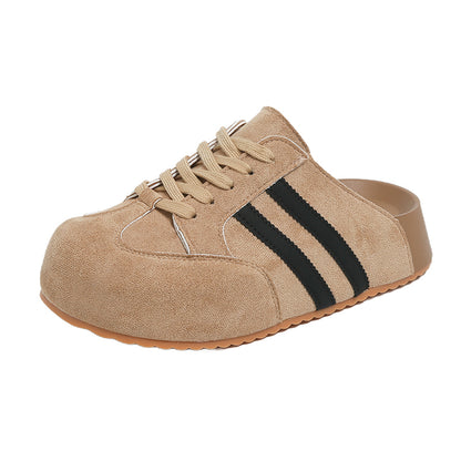 ♛𝔽𝕦𝕤𝕚𝕠𝕟 𝔽𝕠𝕔𝕦𝕤☢︎ꜰʟᴇxɪɴɢ-ꜱʜᴏᴇꜱ ♜✽𝟤𝟢𝟤𝟧✽ 春夏新款百搭板鞋頭型超透氣隱行增高3cm拖鞋  女款 (35-40號）x𝟤𝟪𝟪