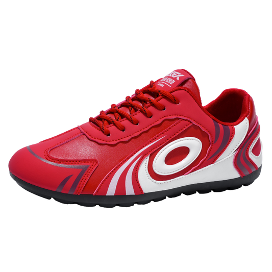 ♛𝔽𝕦𝕤𝕚𝕠𝕟 𝔽𝕠𝕔𝕦𝕤☢︎ᴄᴀꜱᴜᴀʟ ꜱɴᴇᴀᴋᴇʀ ♜ ✽𝟤𝟢𝟤𝟧✽秋冬新款運動旋渦烙印平底賽車運動鞋  男女款  情侶款 大🦶款 (39-46號) M27