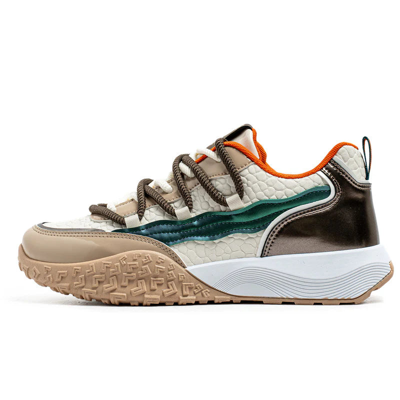 ♛𝔽𝕦𝕤𝕚𝕠𝕟 𝔽𝕠𝕔𝕦𝕤☢︎ᴄᴀꜱᴜᴀʟ ꜱɴᴇᴀᴋᴇʀ ♜✽𝟤𝟢𝟤𝟧✽  TerraWave厚底拼色增高運動鞋 男女款   ᴅʟ𝟣𝟧