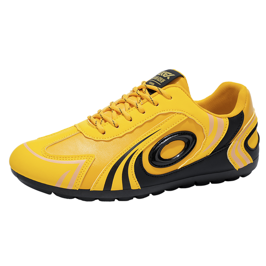 ♛𝔽𝕦𝕤𝕚𝕠𝕟 𝔽𝕠𝕔𝕦𝕤☢︎ᴄᴀꜱᴜᴀʟ ꜱɴᴇᴀᴋᴇʀ ♜ ✽𝟤𝟢𝟤𝟧✽秋冬新款運動旋渦烙印平底賽車運動鞋  男女款  情侶款 大🦶款 (39-46號) M27